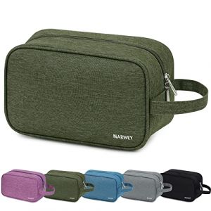 Narwey Trousse de Toilette de Voyage à Suspendre Femmes Trousse de Maquillage Organisateur Accessoires Cosmétiques Sac de Toilette (Vert Militaire) (Narwey FR, neuf)