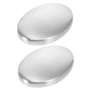 FRCOLOR 1 Jeu Déodorant Métal Désodorisant Cuisine Parfum Absorbeur Destructeur D'odeur Barre Anti-odeurs Éliminateur D'odeur Acier Inoxydable Silver 2 Pièces (Laners, neuf)