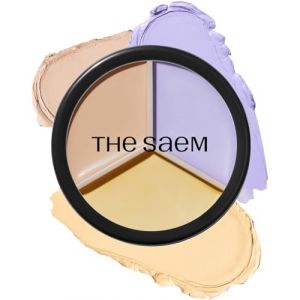 THESAEM Cover Perfection Triple Pot Concealer 03 Correct Up Beige - pour peaux claires &agrave; tr&egrave;s claires - Correcteur 3 couleurs &agrave; couvrance totale - Couvre les imperfections, cernes, rougeurs (the SAEM EU, neuf)