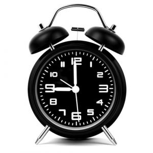 OSDUE R&eacute;veil Matin Vintage &agrave; Double Cloche,4.6 Pouces R&eacute;veil Fort Bruyant pour Adultes Dormeurs Lourds avec Veilleuse Silencieux Tic-Tac r&eacute;veil Table analogique &agrave; Piles pour Chambre &agrave; Coucher, Blanc (Yunnli, neuf)