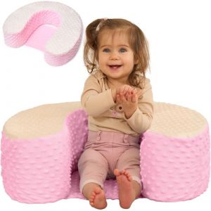 ODOXIA Siège Assis Bébé 4 Mois | Coussin d’Assise Bébé Doux et Confortable | Anneau pour Apprentissage de la Position Assise | pour Développement Précoce & Jeu | Léger et Portable (Odoxia, neuf)