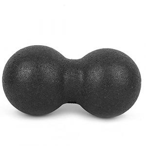 Agatige Boule de Massage aux cacahu&egrave;tes, Masseur de Sport 24 x 12 cm, Points d'acupuncture, Massage, Boule de Yoga, Relaxant Musculaire(Noir) (YuchooesEU, neuf)