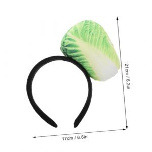 Beaupretty 2pièces Bandeau Femme Novelty Tête De Chou Chinois Peluche Réaliste Pour Fêtes Halloween Et Déguisements (KenuoL, neuf)