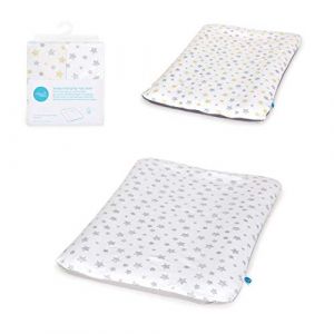 Ceba Baby Housse pour matelas &agrave; langer Lot de 2 housses de matelas &agrave; langer Housse pour matelas &agrave; langer souple de taille 50 x 70 cm avec fermeture &eacute;clair Jersey de coton extra &eacute;pais &eacute;toiles (Clikeaze FR, neuf)