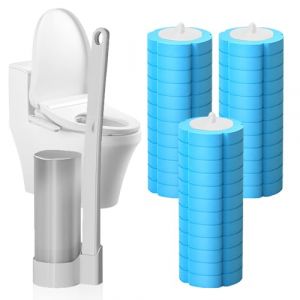 Brosse WC Jetable Recharge avec syst&egrave;me de Fixation am&eacute;lior&eacute;, Nettoyeur Toilette Murale avec Produit, Toilette Rempla&ccedil;able pour Nettoyage de Salle de Bain &agrave; la Maison H&ocirc;tel (36, Bleu) (ComedyKing, neuf)