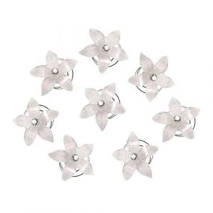 Healeved 12pi&egrave;ces &Eacute;pingle &agrave; Cheveux Spirale Fleurie Bijoux de Cheveux pour Mariage et Bal Lot de &Eacute;pingles Argent&eacute;es avec Strass Accessoire de Coiffure &Eacute;l&eacute;gant (Accompany JY, neuf)