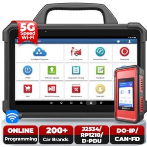 LAUNCH X431 PAD VII Elite OBD2 Outil de diagnostic automobile, 2024 Top J2534 Outil de reprogrammation, Scanner de diagnostic bidirectionnel &agrave; topologie intelligente, Codage ECU, 2 ans de mise &agrave; jour (Launch Direct, neuf)