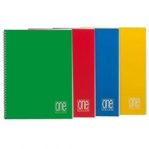 Blasetti Cahier &agrave; Spirale One Color sans Trous Format A4 Quadrill&eacute; 5,0 mm Couleurs Assorties (ARCOUFFICIO, neuf)