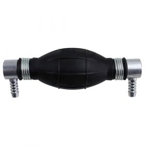 Pompe Poire d'Amor&ccedil;age pour Syst&egrave;me Alimentation Carburant Gasoil Essence Diesel 8mm Coude 90&deg; Universel (Odocar, neuf)