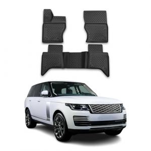 Tapis de Sol Compatible avec Land Rover Range Rover 2013-2021 Caoutchouc TPE Noir (omacfrance, neuf)