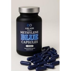 Bleu de méthylène 60 x 10 mg I ABLABS Ultra Haute pureté I Grade USP (Ablabs Elixer Limited, neuf)