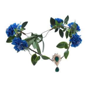 Watreketal Serre Tete,Bandeau de fée cosplay avec pendentif décoratif Bandeau ethnique pour mariée Fleur pour fête de mariage (Xuanlang Trading, neuf)