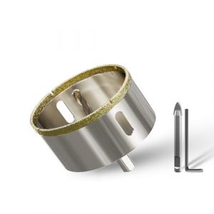 CSOOM Foret pour verre 75 mm avec 2 forets de centrage, foret pour carrelage, c&eacute;ramique, marbre, calcaire (wuxuefi, neuf)
