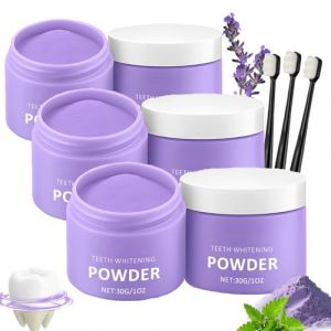 Poudre &Eacute;claircissante Violette Pour Les Dents - D&eacute;tachant Pour L'&eacute;mail, Blanchisseur Dentaire Doux Violet, Poudre &Eacute;claircissante Pour Les Dents, Nettoyage En Profondeur Et Haleine Fra&icirc;che (3 pi&egrave;ces) (Lingbao Kusidi Trading Co., Ltd, neuf)