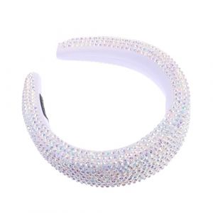FOMIYES Bandeau Large Cheveux &Eacute;pais Strass Accessoire Cheveux Mari&eacute;e Lumineux Cerceau D&eacute;coratif Confortable et Flexible pour Femmes Coiffure Festive &Eacute;l&eacute;gante (Yaoys, neuf)