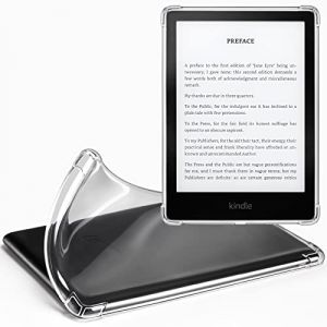 CoBak Étui pour Kindle Paperwhite - Étui Transparent pour Le Nouveau Kindle Paperwhite 11e génération 2021 et Signature Edition (6,8") - Dos en Silicone léger et résistant aux Rayures (CoBak Direct, neuf)