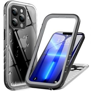 Cozycase Coque Top Antichoc IP68 Etanche pour iPhone 13 Pro Max Militaire 360 Intégrale Anti Choc Chute Poussière Eau Protection Rigide Étui Double Chantier 13 ProMax Waterproof Case (Glfenge, neuf)