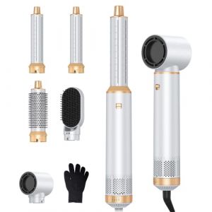 Seche Cheveux Air Styler 5 en 1, Brosse Soufflante,Hair Styler avec 30mm boucleur,Sèche-cheveux Ionique Pour Cheveux Bouclés et Lissés,Température Vitesse du vent Réglable (putuo beauty, neuf)