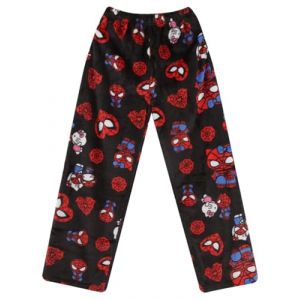 Pantalon Pyjama Femme Bas De Pyjama Flanelle Polaire Chaud et Doux Confort Cartoon Chat Anime Imprimé Kawaii Pantalon de Pyjama Pas Cher Hiver été Maison Pyjama Pant (Kitty-FR(Livraison 5-12 jours), neuf)
