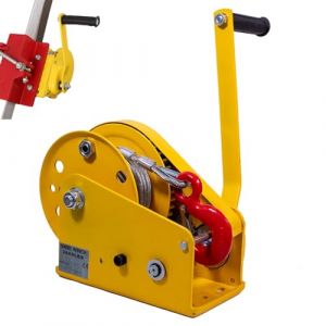 Aocay Treuil Manuel Robuste &agrave; Manivelle, 1200lbs/2600lbs Treuil Palan Manuel &agrave; Manivelle avec C&acirc;ble en Acier 3-30m, Treuil Remorque Bateau avec Cliquet Bidirectionnel(2600lbs,10m) (zlmshop, neuf)