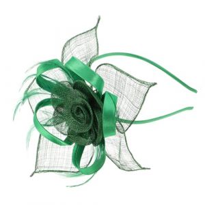 SHERCHPRY Casque de thé casque à clapet vert Accessoires cheveux pour femmes Coiffure de banquet coiffure de la mariée Green (Dnna Huang, neuf)