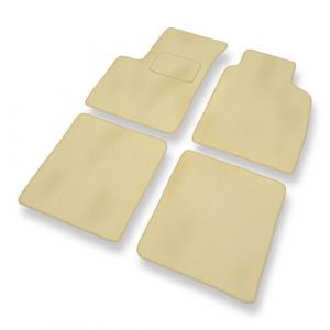 Mossa Tapis de Sol Velours adapt&eacute; pour Fiat Panda II (2003-2012) - Premium Tapis de Voiture - Beige 1 (eMOSSA, neuf)