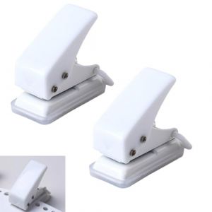 2PCS Mini Perforateur Perforatrice 1 Trou,10 Feuilles en Une Seule Fois,Perforatrice &agrave; Moindre Effort, pour Reliure de Fichiers,Bureau d'&Eacute;tudiant Domicile, Albums Photo, Livres Souvenirs (Hawfund, neuf)