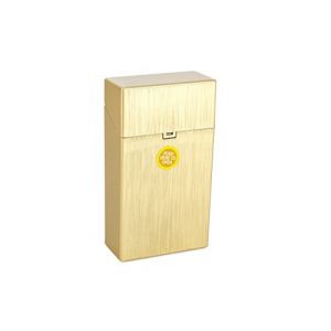 Boîte à cigarettes – Noir, rouge, bleu, or, argent, XL XXL, Big Box, 100 mm, taille XXL, long, super king pour femme, 100 pièces, en métal fin, en cuir, 100 mm de long (ReNa-Retail, neuf)