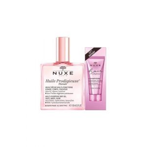 Nuxe Huile Prodigieuse Florale 100 ml + Hair Prodigieux Le Shampoing Brillance Miroir 30 ml Offert (EstiloVerso, neuf)