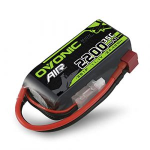 OVONIC 3S Batterie Lipo 35C 2200 mAh 11,1 V avec connecteur Deans pour h&eacute;licopt&egrave;re d'avion pour voiture RC RC Avion 1:14 (1 pi&egrave;ce) (OVONIC Direct, neuf)