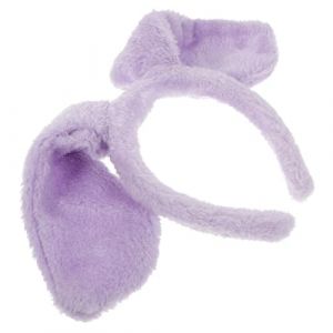 PartyKindom 1 Pi&egrave;ce Bande-oreille de chien Bandeau d&rsquo;oreille d&rsquo;animal Chiens d&eacute;guisement adulte pince cheveux bandes de cheveux oreilles aniaml Bandeau d'animal mignon tissu en peluche Lavande (Brushira, neuf)