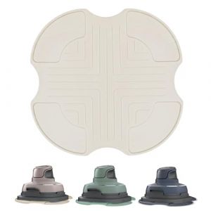 Dessous de Plat en Silicone pour Ninja CRISPi Friteuse à Air FN101EUSG, Sous-verres en Silicone Accessoires pour Air Fryer Ninja FN101EU (Blanc Cassé) (HATELLY, neuf)