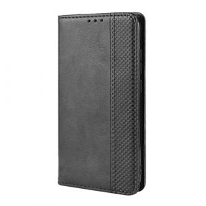 MOJIA Coque pour ASUS Zenfone 10 5G, &Eacute;tui en Cuir, PU Housse Pochette Antichoc et Anti-Rayures Fonction Stand Rabat de Portefeuille Etui Coque. Noir (Shangnai, neuf)