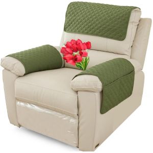 Housse D'appui-Tête pour Meubles, Housse D'accoudoir, Canapé 2/1/3 Places avec Accoudoirs Housse de Protection pour Appuie-Tête de Chaise Inclinable (Color : Vert, Size : 3 Pieces(1xpocket)) (MOSIED, neuf)