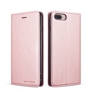 QLTYPRI Coque pour iPhone 7/iPhone 8/iPhone SE 2020/iPhone SE 2022 5G, Housse en Cuir Premium PU Portefeuille Etui, [Fentes pour Cartes] [Fermoir Magn&eacute;tique] [Stand Fonction] Flip Case - Or Rose (zhihen, neuf)