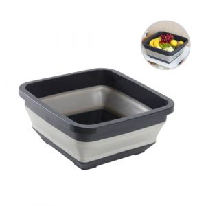 BAZEITFLOW Bassine Pliable R&eacute;tractable pour Usage Domestique Stable et Antid&eacute;rapante pour Lavage Camping et Voyage (KINING, neuf)
