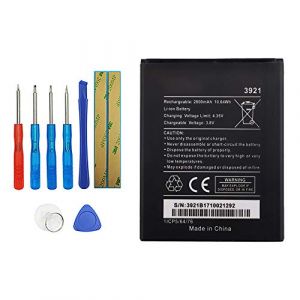 Vvsialeek WIKO 3921 Batterie de rechange compatible avec WIKO Lenny 5 WIKO Robby 2 avec kit d'outils gratuit (Smartphone-accessories, neuf)
