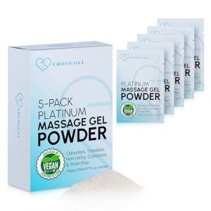 5 x Gel Poudre de Massage Nuru Premium | 5g Sachet de voyage fait 500ml | Fabriqué au Japon | Sans Paraben & Glycérine (NGel Nuru Germany, neuf)