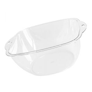 Riuulity Lavabo Transparent &agrave; Poign&eacute;e Facile pour le Visage, Lavabo &eacute;l&eacute;gant &agrave; Double Poign&eacute;es pour les Mains et la Maison, 600.00g (S) (Naidey, neuf)