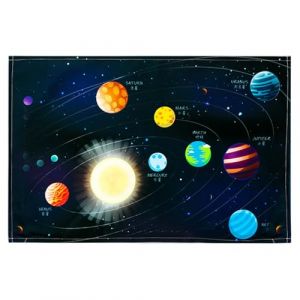 Sous-main de bureau DIN A3 - Motif carte du monde dinosaure multicolore - Tapis de bureau pour &eacute;colier - D&eacute;coration de bureau - Protection de table - Tapis de souris &eacute;tanche pour chambre d'enfant (hopjlq, neuf)