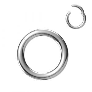 NewkeepsR 2.0mm &Eacute;paisseur 8mm 316L Acier chirurgical Septum articul&eacute; Clicker Segment Nez Helix Daith Cartilage Anneaux (NewkeepsR piercing, neuf)