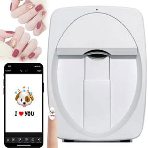 Imprimante D'Art D'Ongle 3D,Machine D'Impression D'Ongle Automatique Intelligente, Prise En Charge Wifi/Bricolage, Imprimante Ongle Mobile Pour Salon De Manucure &agrave; Usage Domestique(White) (XINGYISHANG（品牌已注册，跟卖必投诉）, neuf)