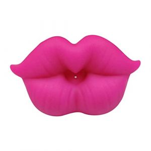 Dr&ocirc;le b&eacute;b&eacute; baiser l&egrave;vres Pacificier mignon l&egrave;vre bouche b&eacute;b&eacute; b&eacute;b&eacute; suceur saicone sucette de la sucette parfaite cadeau de baby shower pour les petits gar&ccedil;ons filles - rose rouge (CHjie, neuf)