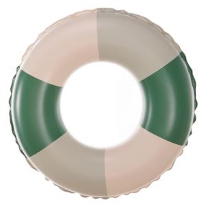 Anneau de Natation Gonflable Adulte, Anneau de Natation Bou&eacute;e de Piscine, Bou&eacute;e Gonflable R&eacute;tro Ray&eacute;e en PVC Bou&eacute;e Piscine, pour Les Vacances &agrave; la Plage et Les f&ecirc;tes de Piscine (Blau Gr&uuml;n) (JUBAORONG, neuf)
