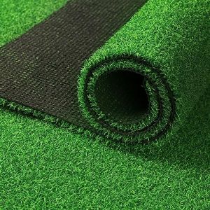 SQMGFA Gazon Artificiel 4 x 4 m, Gazon Artificiel, pelouse synthétique, Tapis de Gazon Artificiel Naturel et réaliste pour Jardin, terrasse, Paysage, Balcon, Hauteur des Poils 2,5 cm (E njoy Life Shop, neuf)