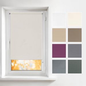 Estika Stores enrouleurs intérieurs sans perçage - Perle 50 x 120 cm - Stores montables sans perçage, intimité, Protection Solaire (Estika, neuf)