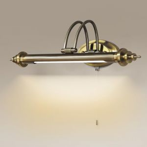 ACMHNC Vintage Lampe Miroir Salle De Bain Avec Interrupteur, IP44 Lampe De Salle De Bain R&eacute;tro, 4000K Lampe Pour Miroir Coiffeuse R&eacute;glable 240 &deg; M&eacute;tal Applique Murale Avec Interrupteur,75cm/11w (Global Kang Trading, neuf)