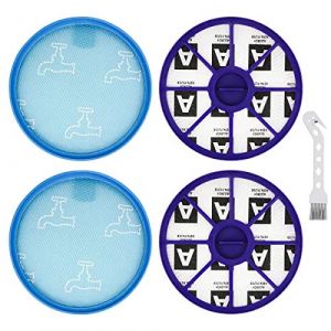 Lot de 4 Replacement Filtre Lavable Pièces et Accessoires pour Aspirateur Dyson DC19, DC19T2, DC20, DC21, DC29 (Digyssal EU, neuf)