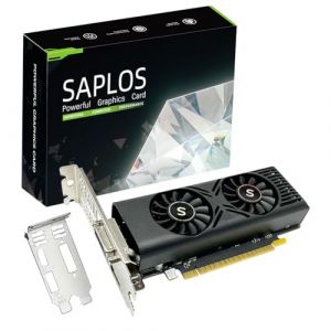 SAPLOS GTX 1050 Carte Graphique pour PC, 4Go GDDR5 128-bit, HDMI DisplayPort DVI-D, Carte Vidéo, Gaming GPU Video Card, PCI Express x16, DirectX 12 (JIYU Technology, neuf)