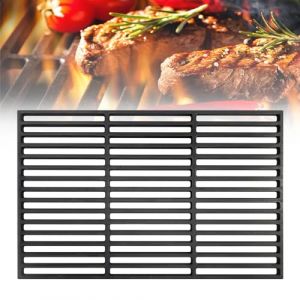 XINZI Grille en Fonte 60 x 40 cm Grille &Eacute;maill&eacute;e Rectangulaire Accessoire Universel pour Barbecue Grill pour Barbecue &agrave; Gaz, Barbecue au Charbon de Bois, Bras&eacute;ro et Camping (HKGaga, neuf)